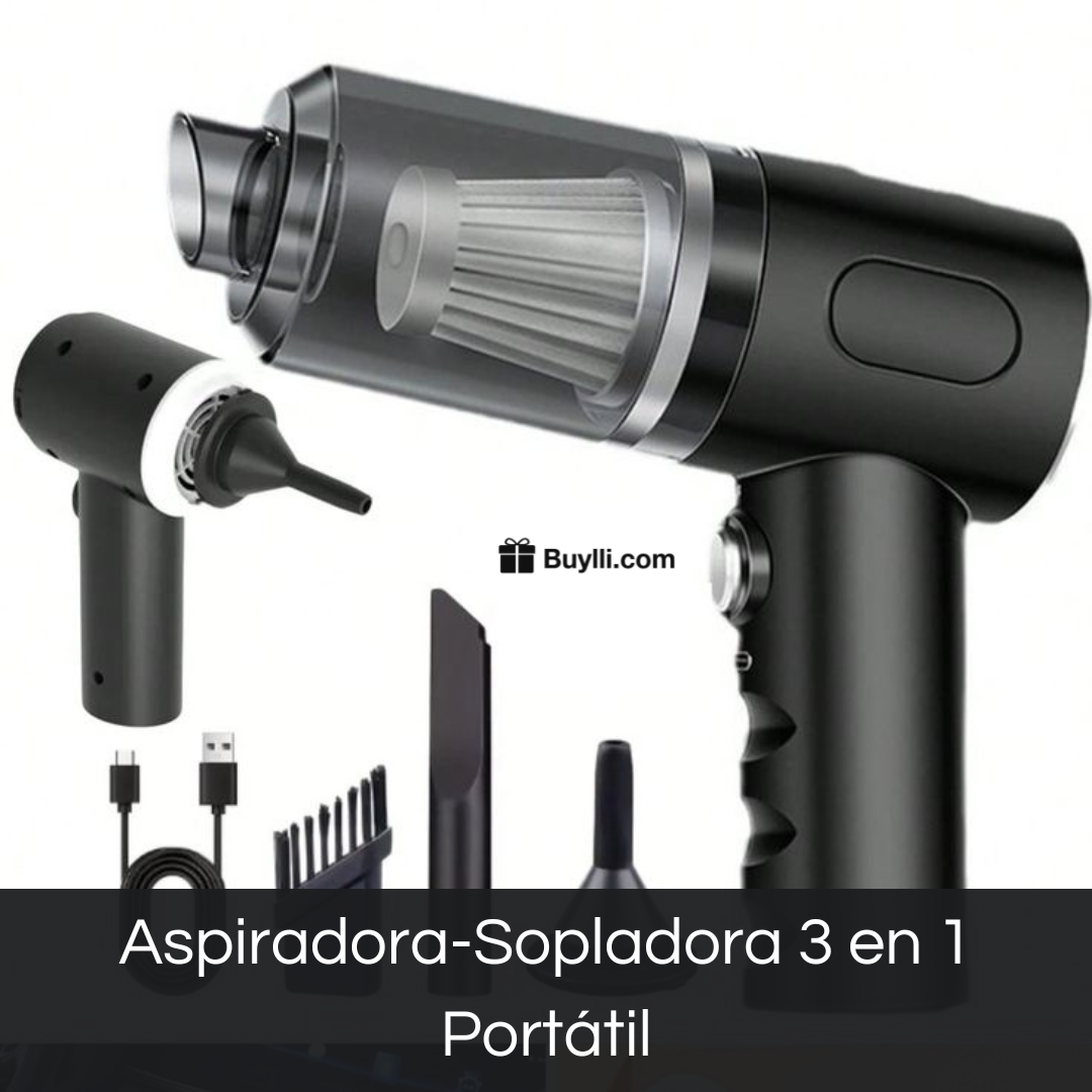 Aspiradora Portátil 3 en 1 - ¡Rápido, Fácil y sin Esfuerzo!