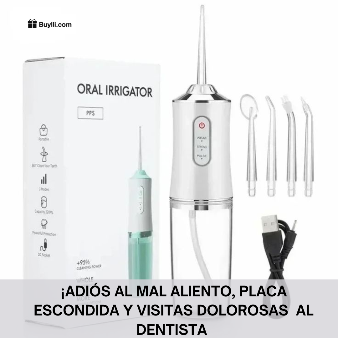 HidroDent™ - Irrigador Dental 4 en 1