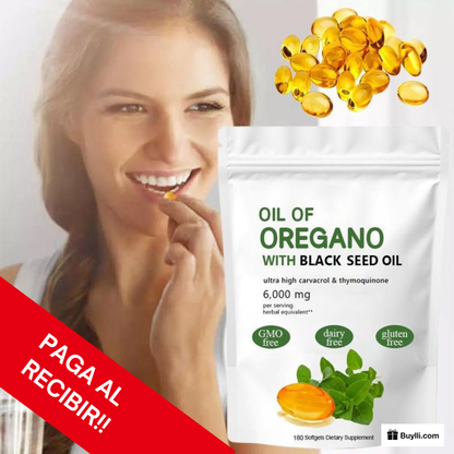 Aceite de Orégano + Semilla Negra Natural™ - 60 Capsulas