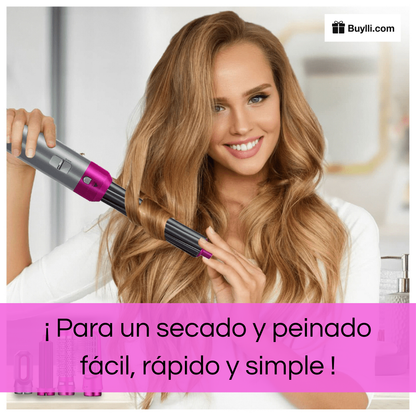 Cepillo Alisador Secador 5 en 1 Multistyler - Peinado de Peluquería en Minutos