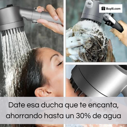 Cabezal De Ducha Con Masajeador 3 en 1