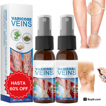 Spray NO + VARICES - Solo x Hoy Incluye 12 Parches GRATIS