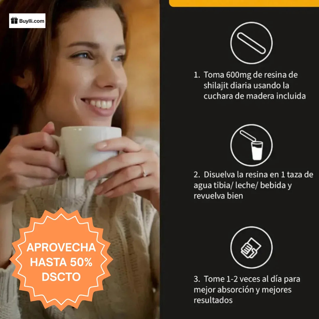 SHILAJIT 100% PURO — Energía Real, Vitalidad Real