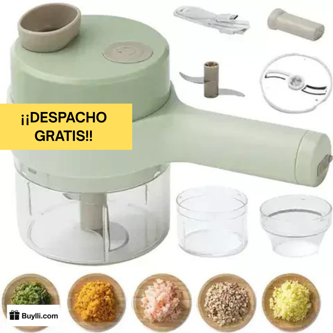 PicaTodo 4 en 1 Cortador de Alimentos Multifuncional