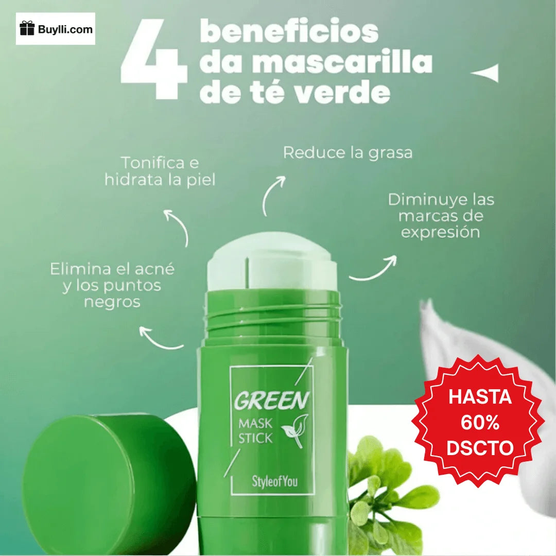 Mascarilla de Té Verde - ¡Recupera tu Piel!