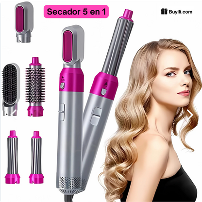 Cepillo Alisador Secador 5 en 1 Multistyler - Peinado de Peluquería en Minutos
