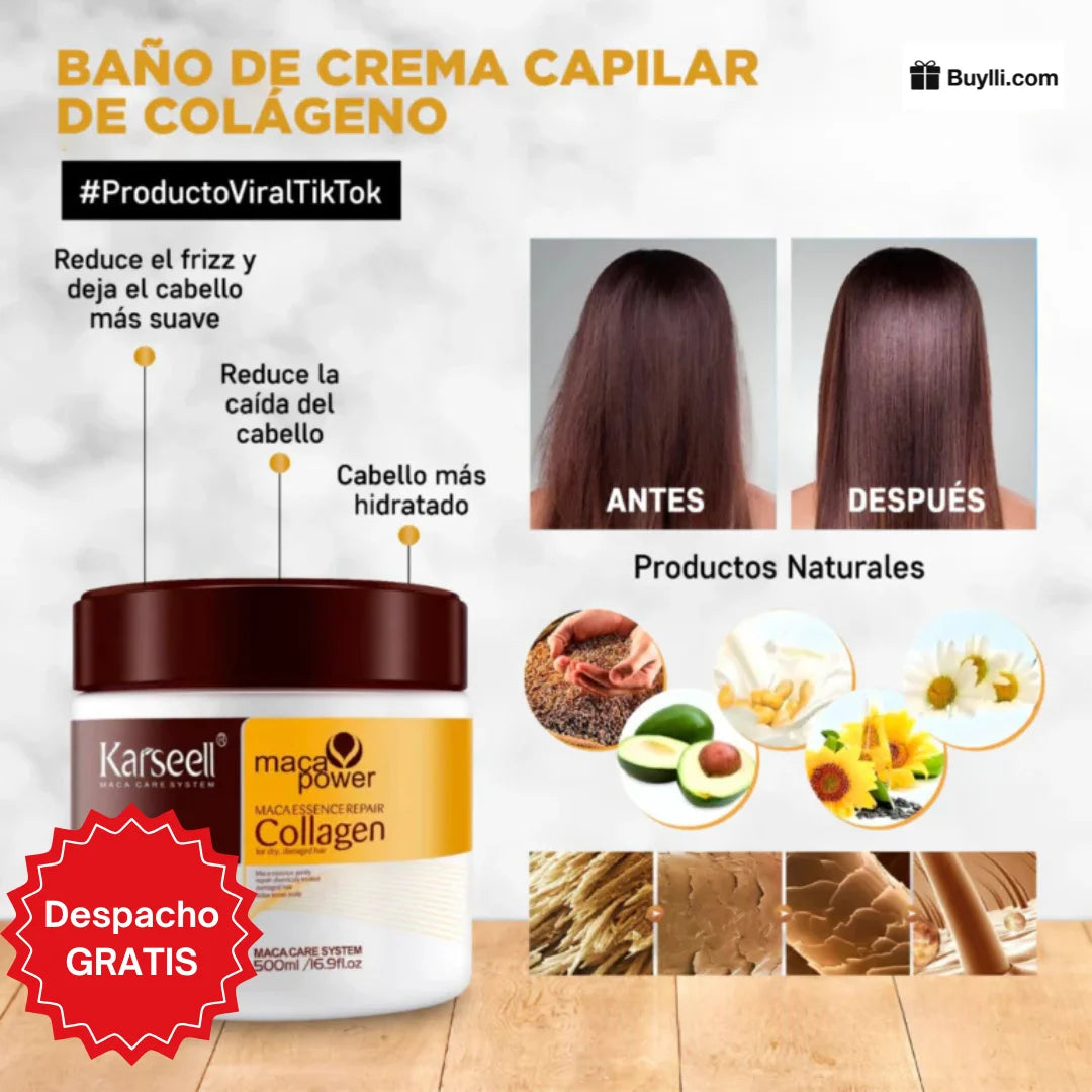KARSEELL Botox Capilar con Colágeno 400gr - ¡Recupera tu Pelo!
