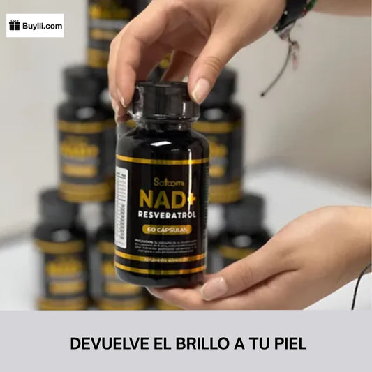 NAD + RESVERATROL - 60 capsulas Antienvejecimiento OFERTA BLACK 65%OFF