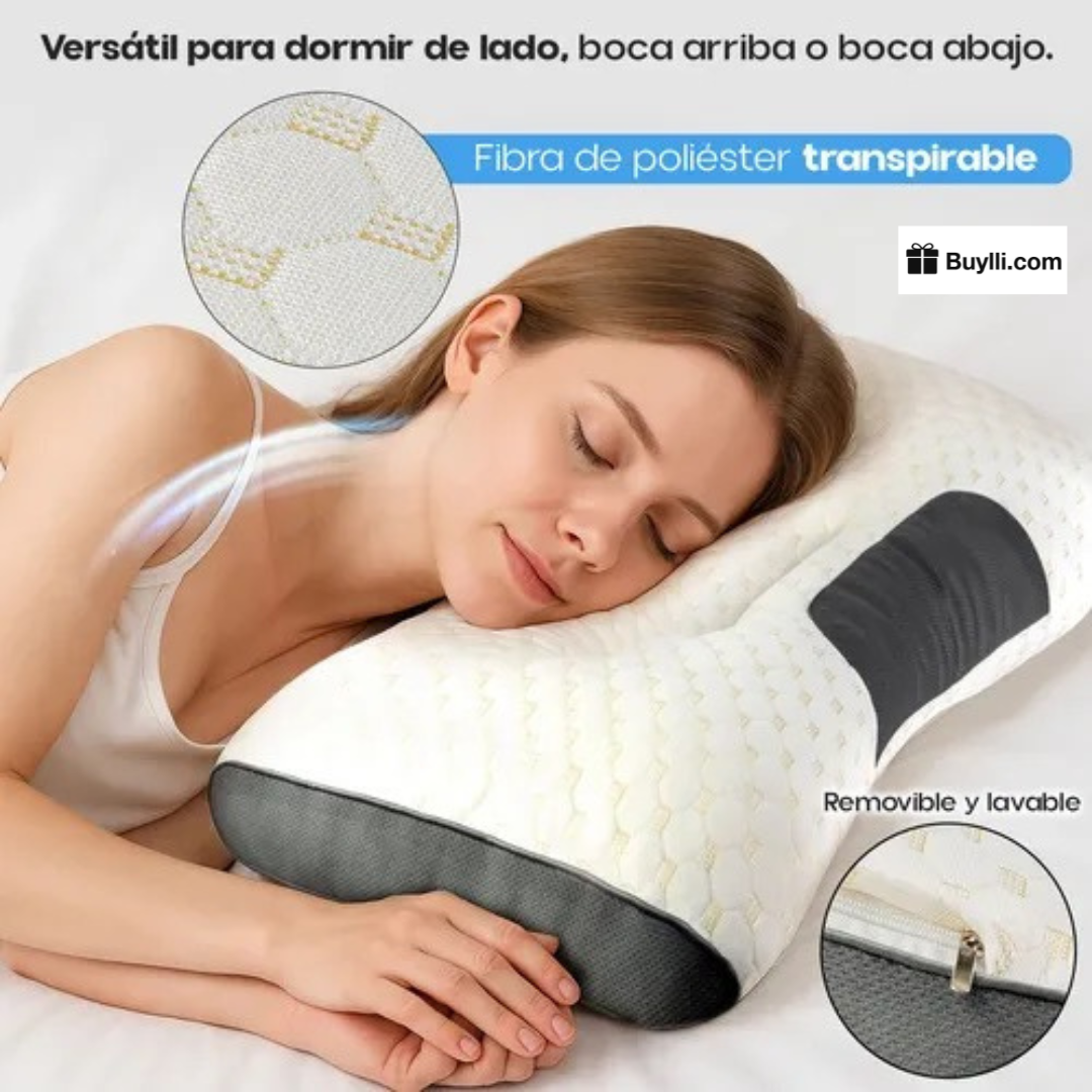 Almohada Ergonómica 3D Ortopédica - ¡No más dolor al Dormir! OFERTA BLACK 2X1