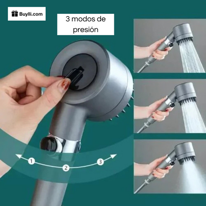 Cabezal De Ducha Con Masajeador 3 en 1