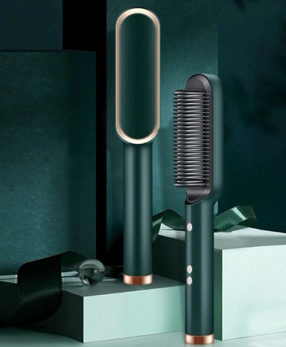 Cepillo Alisador de Cabello 2 en 1 Profesional | Alisa, Desenreda y Elimina el Frizz