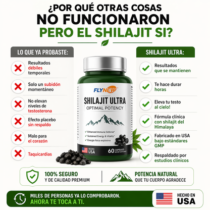 SHILAJIT ULTRA - 60 CAPSULAS hasta 65% OFF