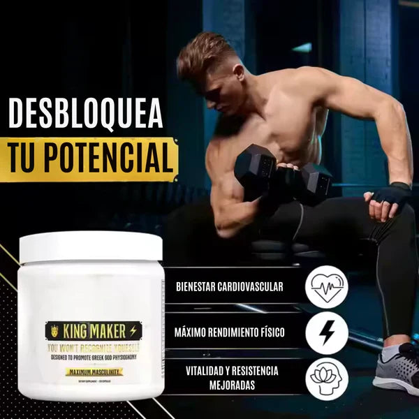 KING MAKER™ - SUPLEMENTO 13 EN 1 - ¡HOMBRES MÁS FUERTES, MUJERES MÁS SATISFECHAS!
