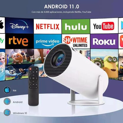 Proyector Portatil Full HD Led HY300 Android TV
