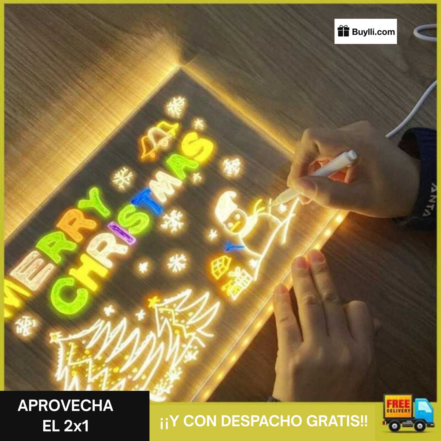 Pizarra LED Kidsy® - ¡El mejor regalo para tu hijo!