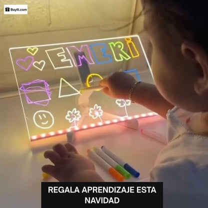 Pizarra LED Kidsy® - ¡El mejor regalo para tu hijo!