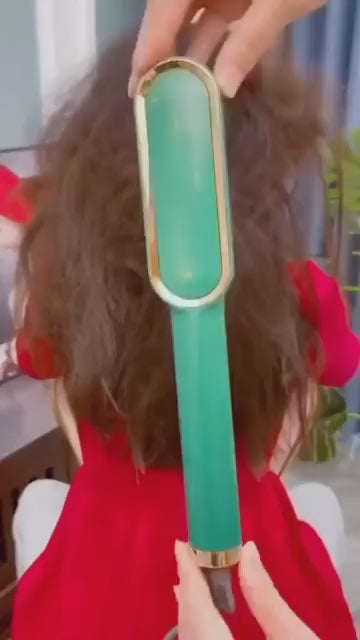 Cepillo Alisador de Cabello 2 en 1 Profesional | Alisa, Desenreda y Elimina el Frizz